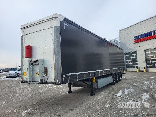 Auflieger mit Pritsche & Plane Schmitz Cargobull Schiebeplane Standard