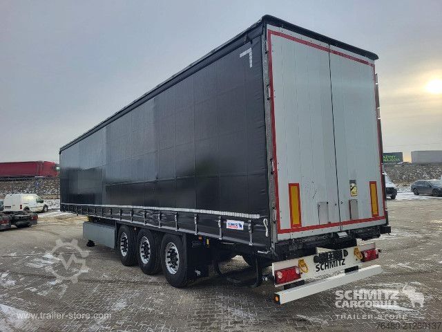 Auflieger mit Pritsche & Plane Schmitz Cargobull Schiebeplane Standard