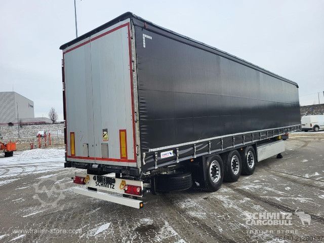 Auflieger mit Pritsche & Plane Schmitz Cargobull Schiebeplane Standard