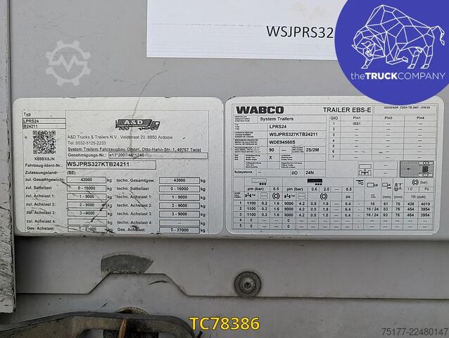 Sliding tarpaulins A&D 