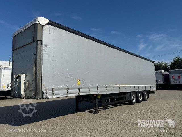 Open semitrailer with tarp Schmitz Cargobull Curtainsider Mega