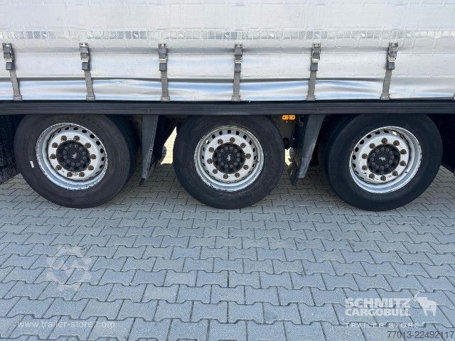 Open semitrailer with tarp Schmitz Cargobull Curtainsider Mega
