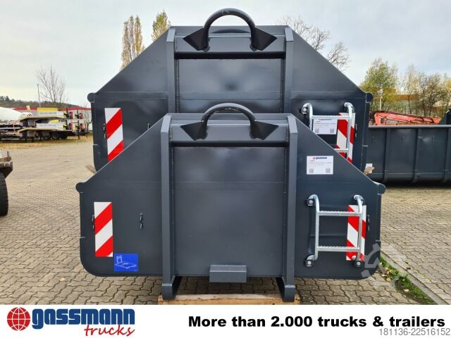 Roll-off container  Abrollcontainer mit Klappe ca. 12m³, überfahrbar
