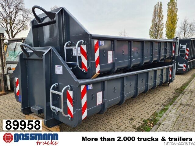 Roll-off container  Abrollcontainer mit Klappe ca. 13m³, überfahrbar
