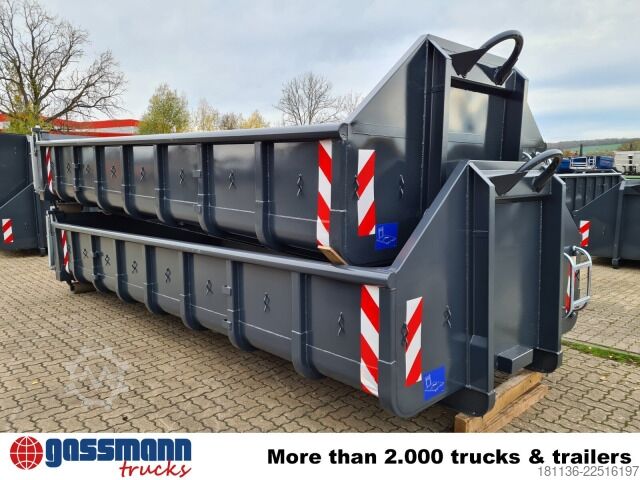 Roll-off container  Abrollcontainer mit Klappe ca. 13m³, überfahrbar