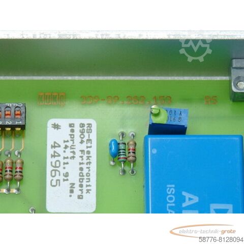 Komponente KUKA 339.89 / 262 - 339-89.262.153 Steckkarte = !!