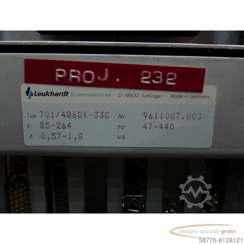 Component Leukhardt LS-IC  701 / 486DX-33C  Industrierechner mit Bildschirm und Tastatur