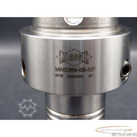 Komponente Mapal MN5364-08-KF Schnellspannwerkzeug DIN 69882-7 m. axial. Längeneinst. Ø 16 mm DIN4000-89-HSK - Hohlschaftkegel-Grundhalter