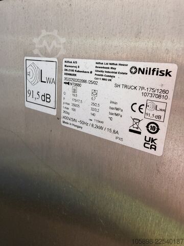 Heißwasser-Hygiene-Hochdruckreinigungsanlage Nilfisk A/S SH Truck 7P-175/1260