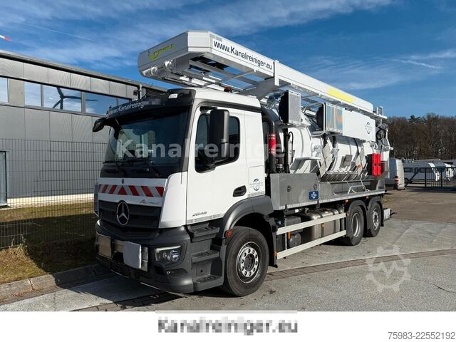 Vacuum tank truck MERCEDES-BENZ Arocs 2546 6x2 KROLL Kombi HD SD ADR