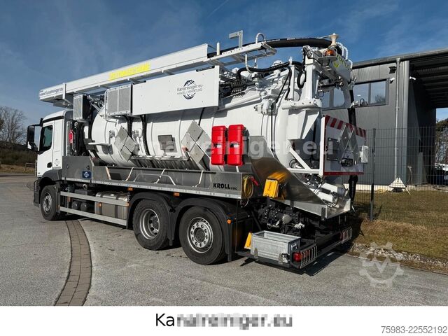 Vacuum tank truck MERCEDES-BENZ Arocs 2546 6x2 KROLL Kombi HD SD ADR