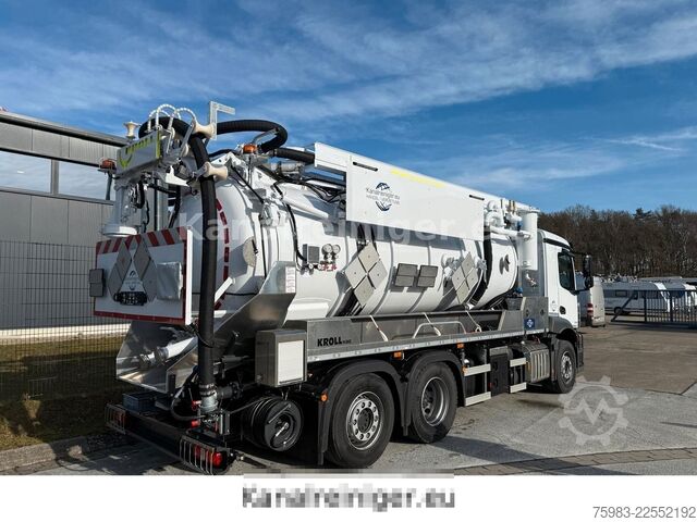Vacuum tank truck MERCEDES-BENZ Arocs 2546 6x2 KROLL Kombi HD SD ADR