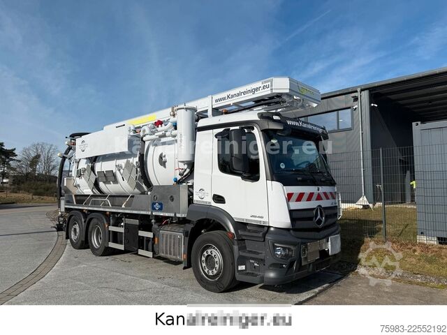 Vacuum tank truck MERCEDES-BENZ Arocs 2546 6x2 KROLL Kombi HD SD ADR