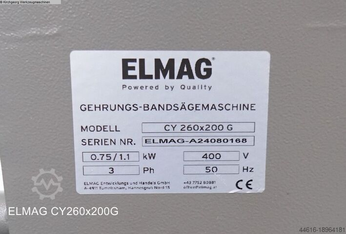 Bandsäge - horizontal ELMAG CY 260x200G