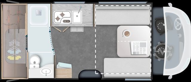 Semi-integrated camper CHAUSSON 640 Titanium Line *MJ26*Arctic*SAT+TV*165PS*Auto