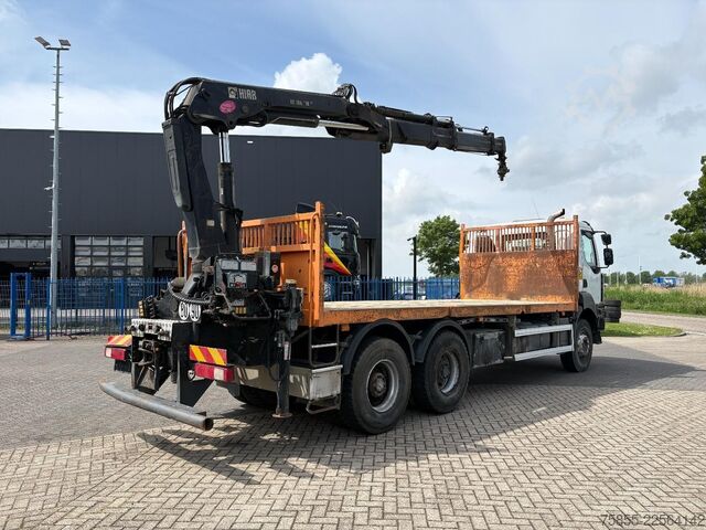 Flatbed Renault Kerax 380 6x4 Full Steel / Hiab 166B-3 / Remote...