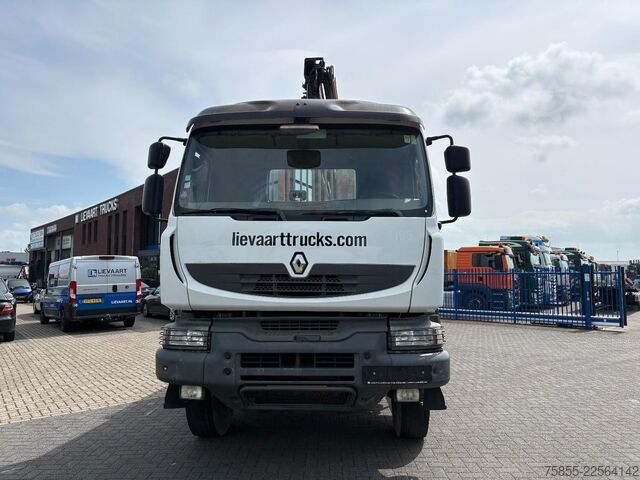 Flatbed Renault Kerax 380 6x4 Full Steel / Hiab 166B-3 / Remote...