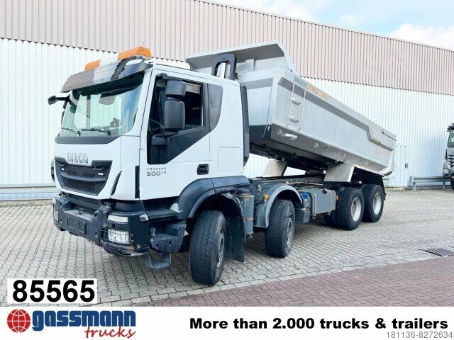 Iveco Trakker AT410T50 8x4, Stahlmulde ca. 16m³, hydr.