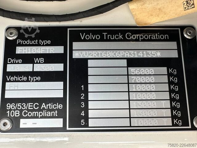 Kranwagen Volvo FH 540 10X4 TREKKER-BAKWAGEN + FASSI F 2150+L 8...