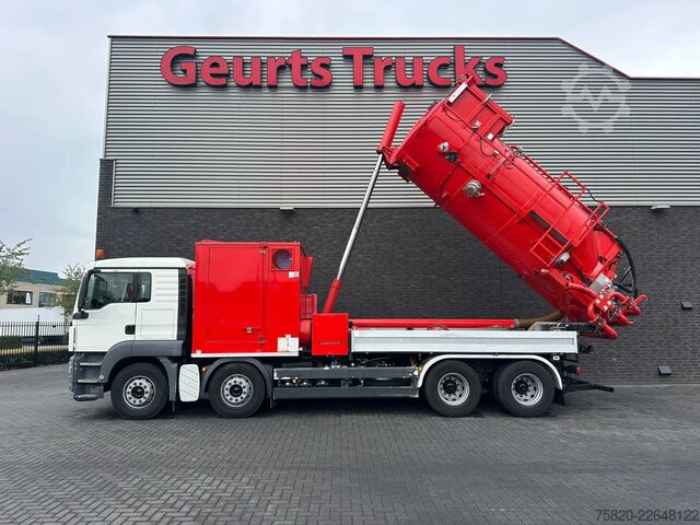 Saugfahrzeug MAN TGS 35.400 BB 8X4 + WIELAND B.V BB.8200/TG DROG...