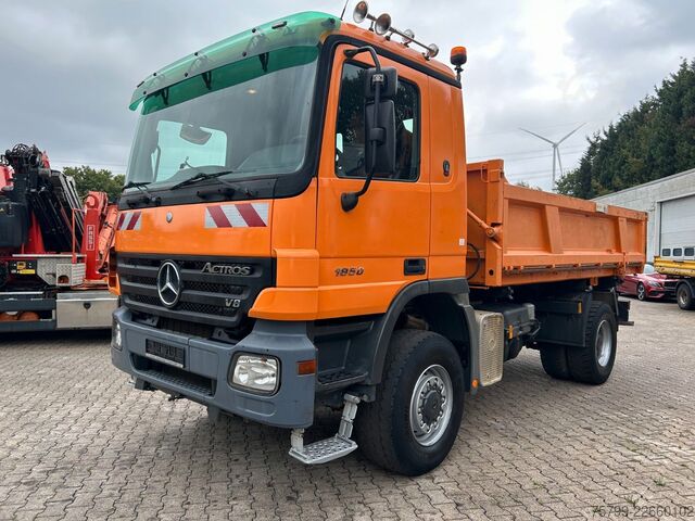 Dreiseitenkipper LKW MERCEDES-BENZ 1850 V8 Actros 3Skipper + Bordmatik ALLRAD