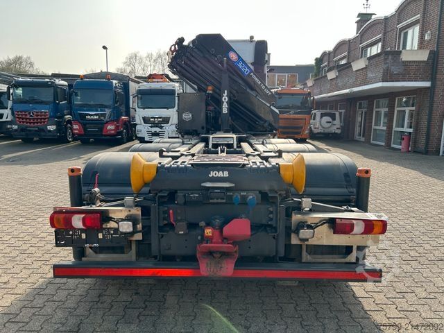Truck mounted crane MERCEDES-BENZ 3253 Arocs mit HMF 3220 Kran und JOAB Abroller