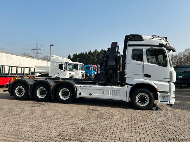 Truck mounted crane MERCEDES-BENZ 3253 Arocs mit HMF 3220 Kran und JOAB Abroller