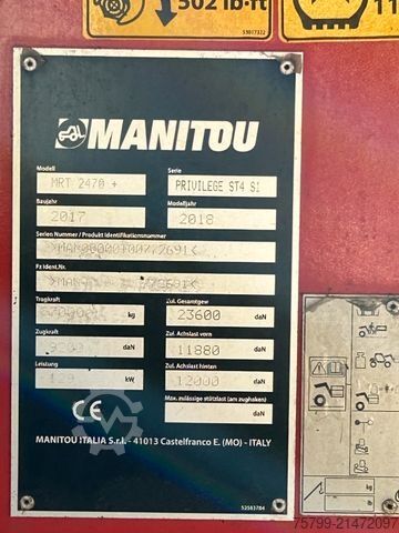 Telehandler MANITOU Manitou MRT 2470 plus Privilege