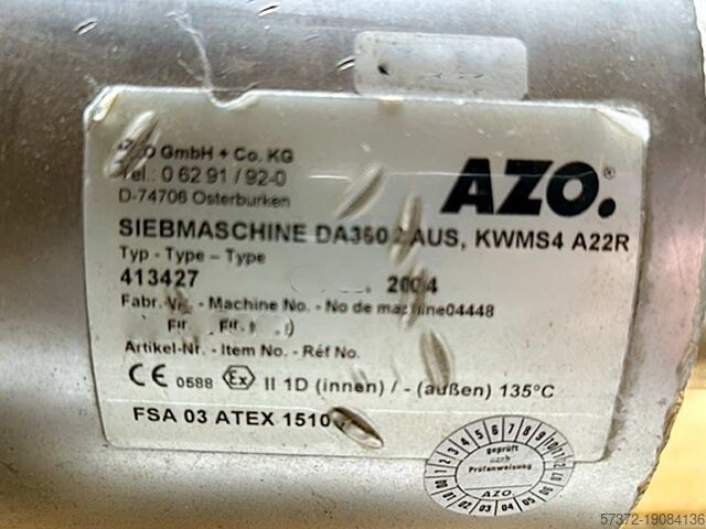 Wirbelstrom-Siebmaschine AZO DA 350