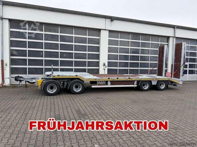 Tieflader Anhänger Möslein T 4 VB H2  neuer 4 Achs Tieflader hydraulischen Rampen