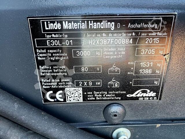Elektro 4 Rad-Stapler Linde E30L-01