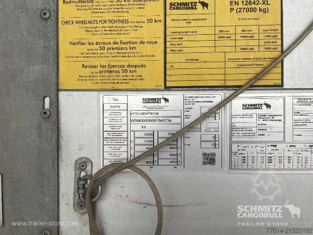 Auflieger mit Pritsche & Plane Schmitz Cargobull Curtainsider Standard