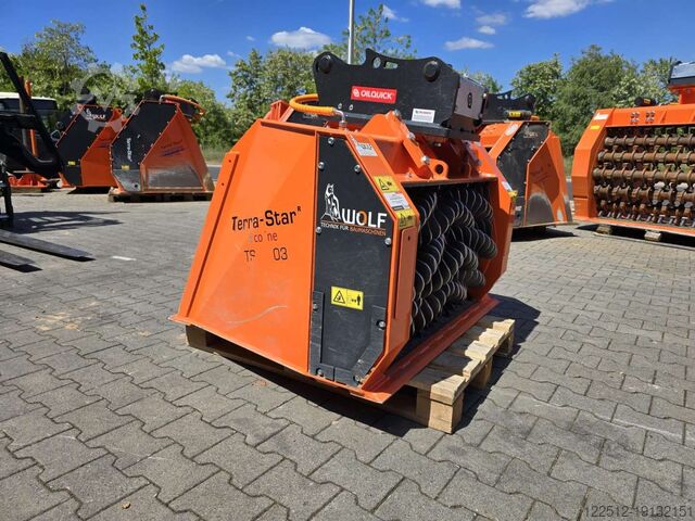 Schaufelseparatoren Wolf Technik für Baumaschinen Terra-Star TSE.103.S154