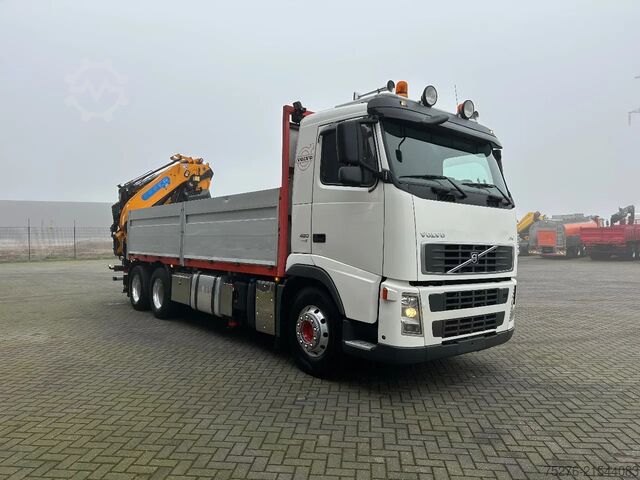 Crane truck Volvo FH 480 6x4 Effer 525/6S + Fly Jib 6S ,Winch Euro 5