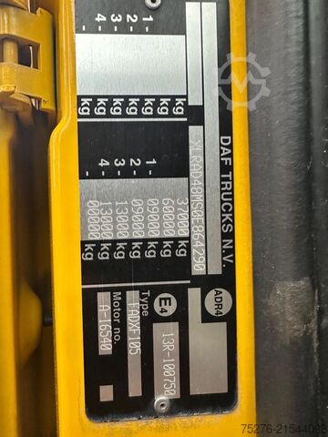 Kranwagen DAF XF 105.460 8x4 Trekker/ Bakwagen Fassi F950+Fly...