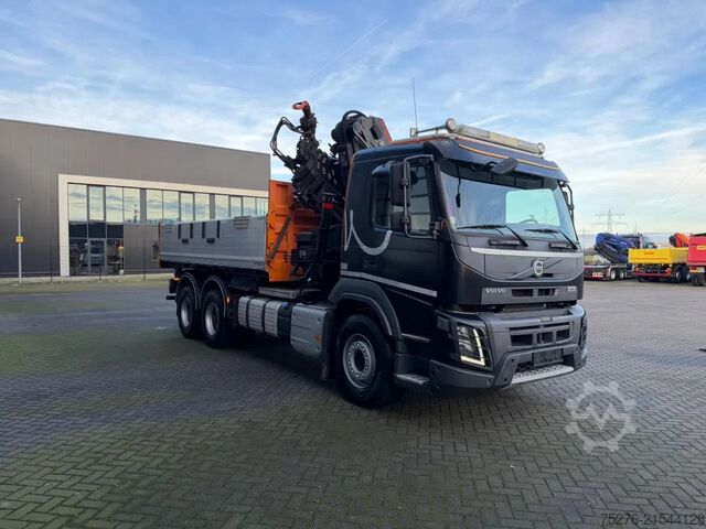 3-sided tipper Volvo FMX 460 6x4 3 zijdige Kipper/ Hiab 288 E-6,Winc...