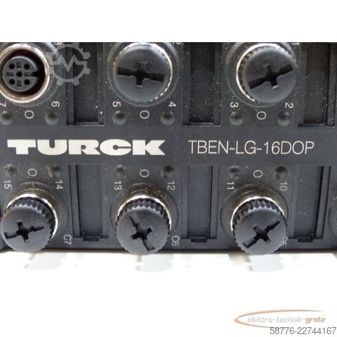 Komponente Turck TBEN-LG-16DOP Kompaktes Multiprotokoll-I/O-Modul für Ethernet