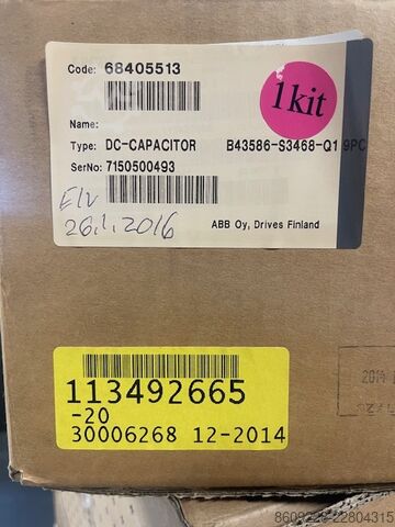 Switchgear and switchboard Capacitor 4600µF 385V – 9 pcs EPCOS B43586-S3468-Q3 DC-Link
