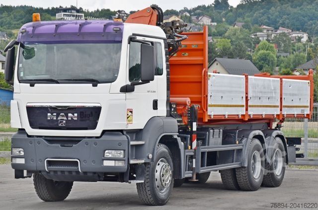 Truck mounted crane MAN TGS 33.360*KIPPER 6,40m *PK 15500 * 6x4