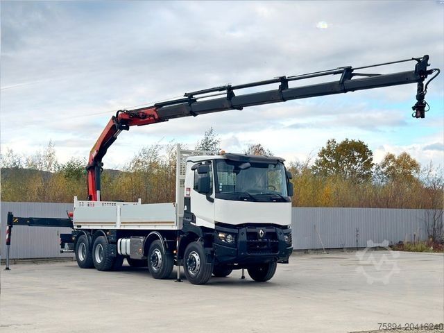 Truck mounted crane RENAULT C430 * PALFINGER PK 26002 - EHD + FUNK/ 8x4