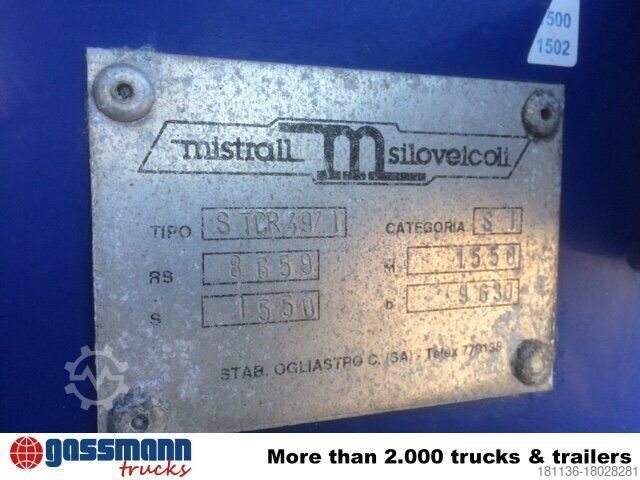 Silo semitrailer Mistrall MISTRAL Kippsilo, ca. 49m³