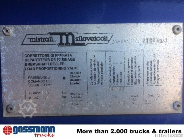 Silo semitrailer Mistrall MISTRAL Kippsilo, ca. 49m³