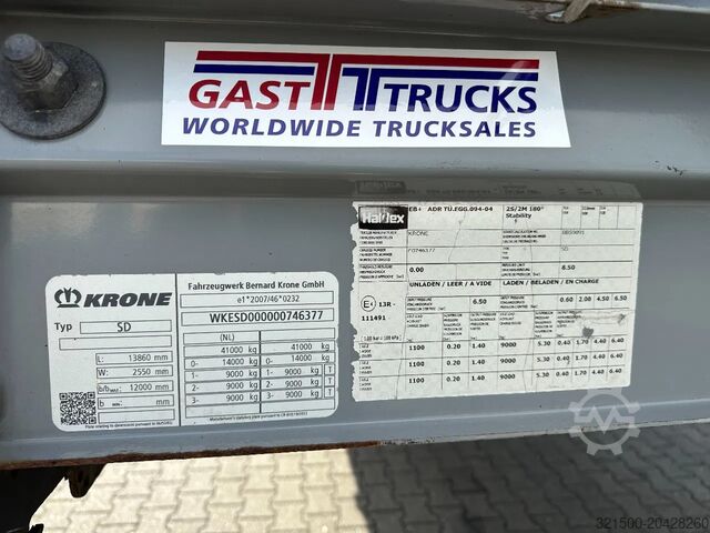 Sliding tarpaulins Krone SD Schuifzeil -Dak / SAF-Disc / Huckepack