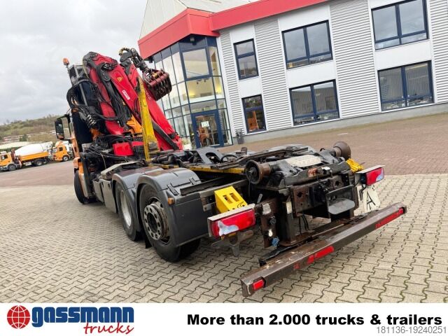 Roll-off tipper truck MAN TGS 26.440 6x2-4 BL, Lenk-/Liftachse, Krankabine,