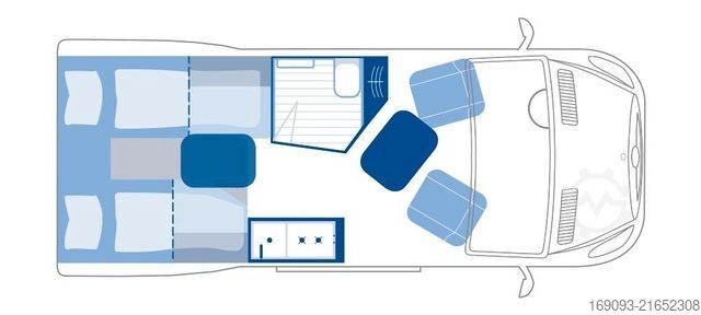 Kastenwagen Wohnmobil / Campervan LA STRADA Regent E 4x4 *MJ26*Allrad*Maxxfan*AHK*360°*Solar