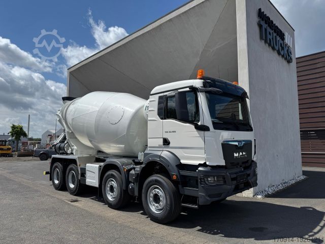 Betonmischer LKW MAN TGS 37.480 8x4 EUR6 GSR Stetter 10m3 Light/Smart
