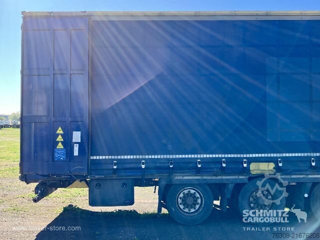 Open semitrailer with tarp Krone Curtainsider Mega