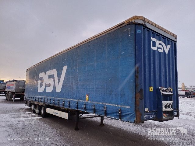 Open semitrailer with tarp Krone Curtainsider Mega