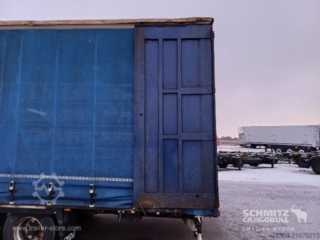 Open semitrailer with tarp Krone Curtainsider Mega