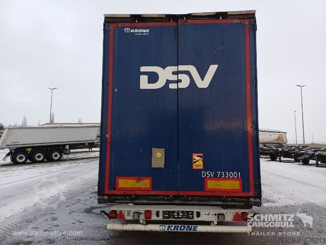 Open semitrailer with tarp Krone Curtainsider Mega